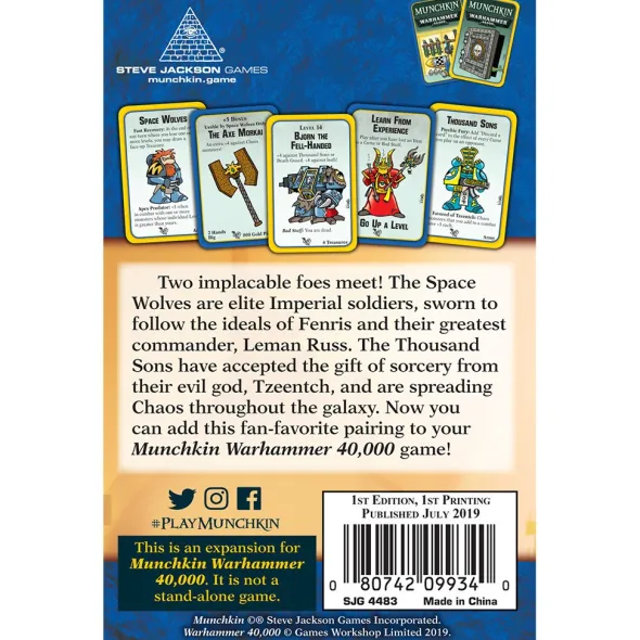 Munchkin Warhammer 40,000: Savagery and Sorcery