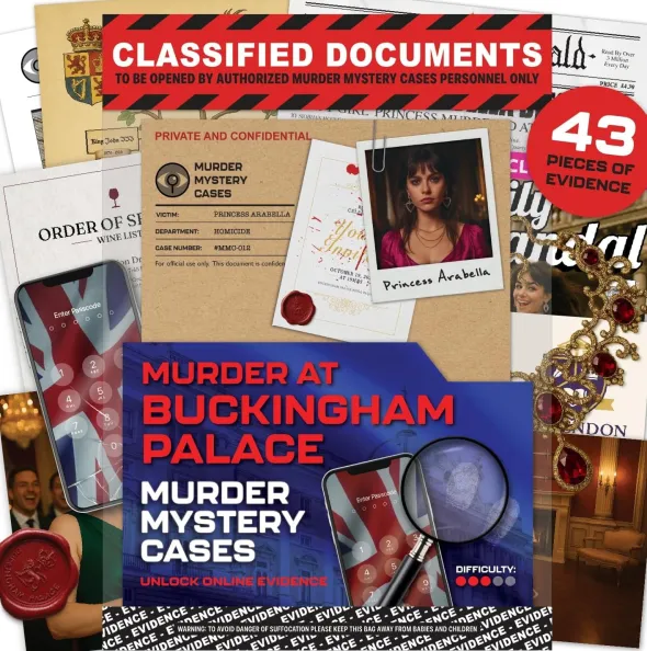 Murder Mystery Cases: Murder at Buckingham Palace