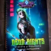 Neon Nights - Livre de cartes de bataille cyberpunk