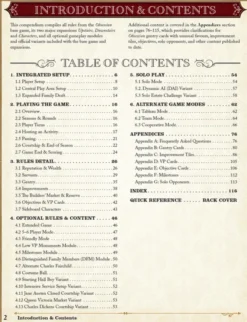 Obsession Board Game: Universal Rules Compendium