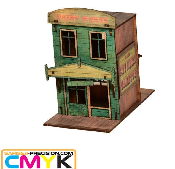 Old West - City Limits Gazette Print Works Ruin