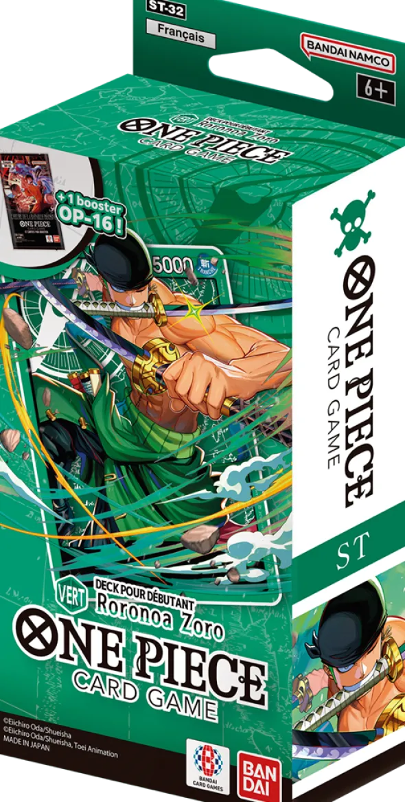 One Piece Le Jeu de Cartes : Deck pour Débutant 32 - Roronoa Zoro