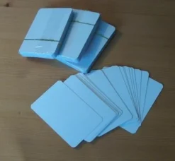 Paquet de 55 Cartes vierges petit format