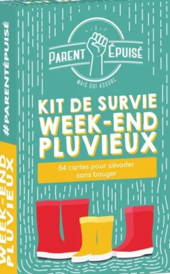 Parent Epuisé : Kit de Survie Week End Pluvieux