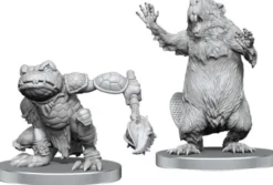 Pathfinder Battles Deep Cuts Unpainted Miniatures: Boggard Scout & Castoroides