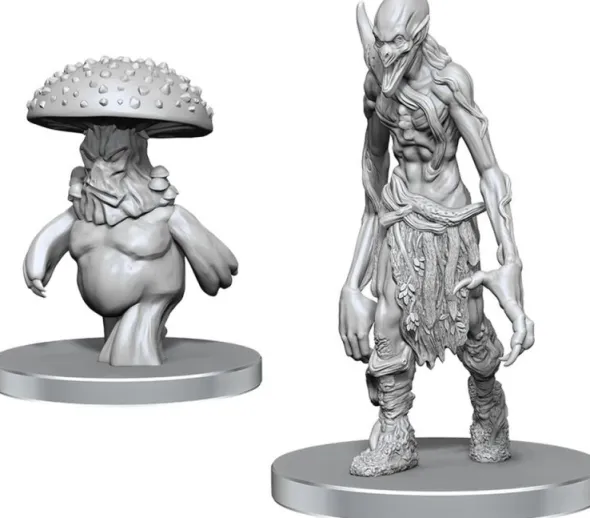 Pathfinder Battles Deep Cuts Unpainted Miniatures: Myceloid & Grimstalker