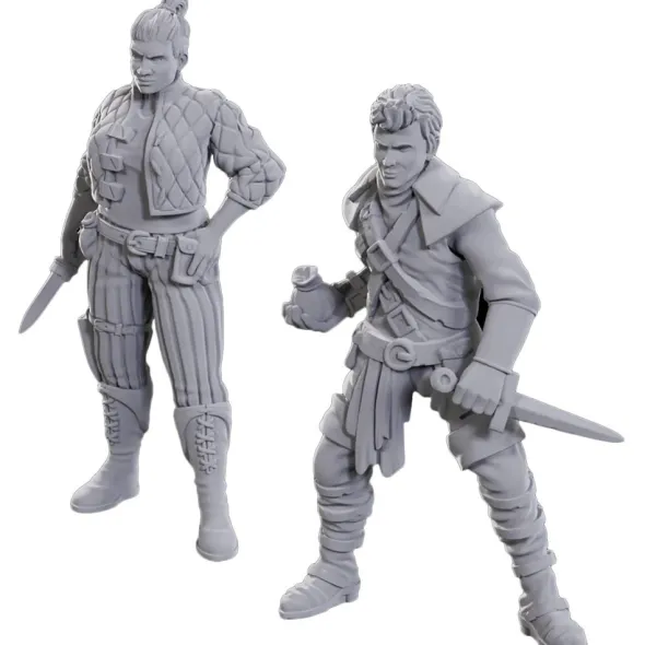 Pathfinder Deep Cuts Unpainted Miniatures: Cutpurses Male & Female