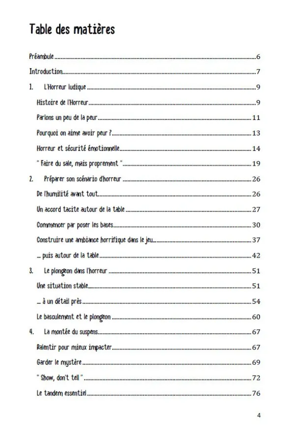 Petit Guide de Jeu de Rôle de l'Horreur Ludique