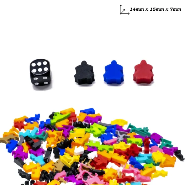 Petit Meeple - Femme x5