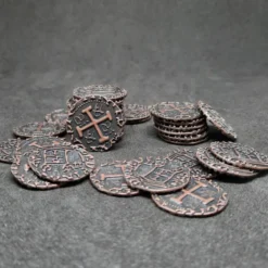 Pièces pirate en métal couleur bronze antique pour jeux de société / jeux de rôle