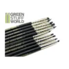10 Pinceaux en Silicone - Colour Shapers Taille 0 et 2 - Noir ferme