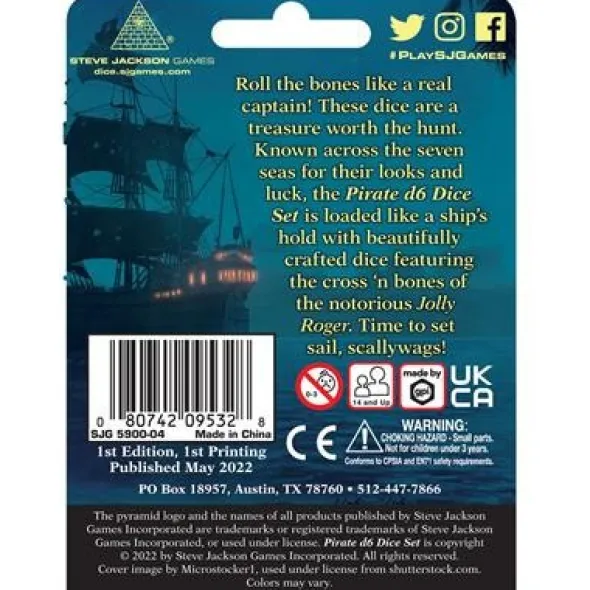 Pirate Dice - D6 Dice Set