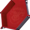 Piste de dés - Poudlard Rouge 19x19 cm - Cuir et velours