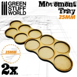 Plateaux de Mouvement MDF 5x25mm