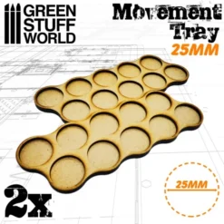 Plateaux de Mouvement MDF 10x25mm
