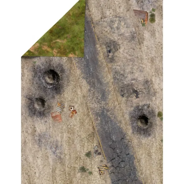 Playmats - Latex - Tapis recto/verso - Wasteland / Grassland - 44x60