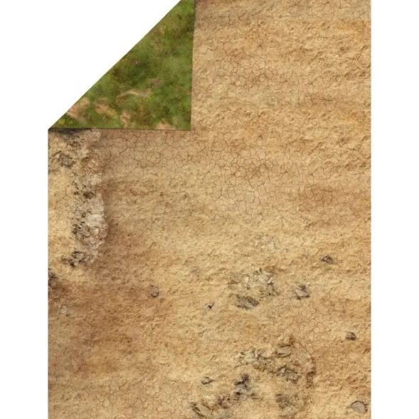Playmats - Latex - Tapis recto/verso - Rocky Desert / Grassland - 44x60