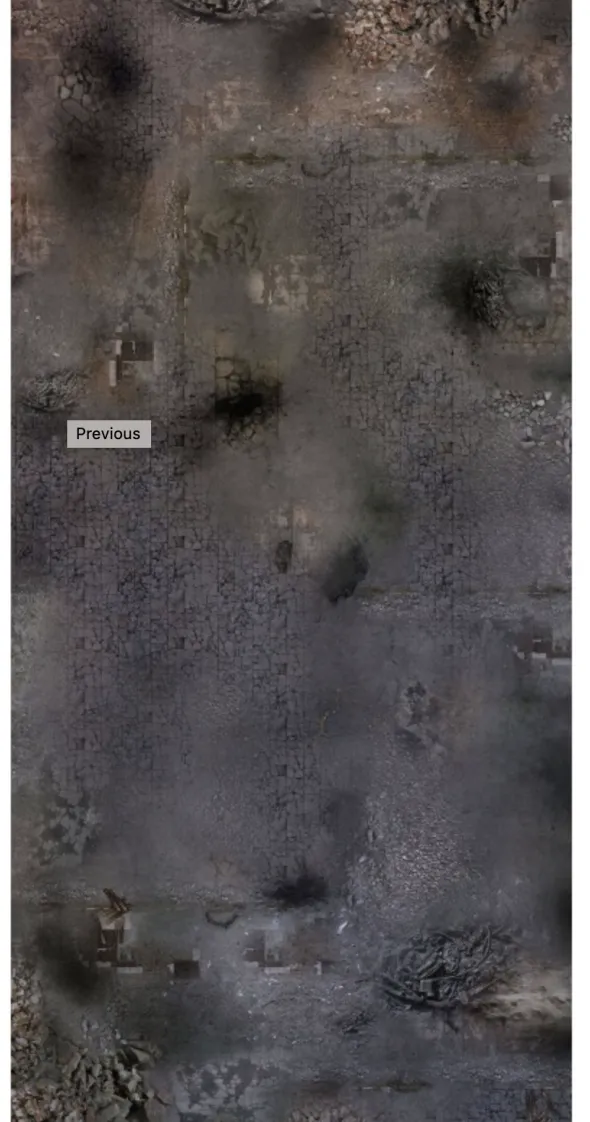 Playmats - Mousepad - Tapis recto/verso - Ruined City / Grassland - 72''x36''