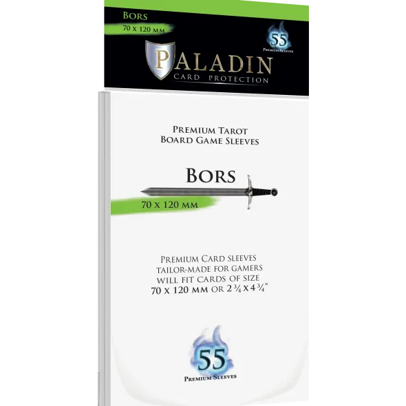 Pochettes Paladin - Bors Tarot - 70 x 120 mm - 55p
