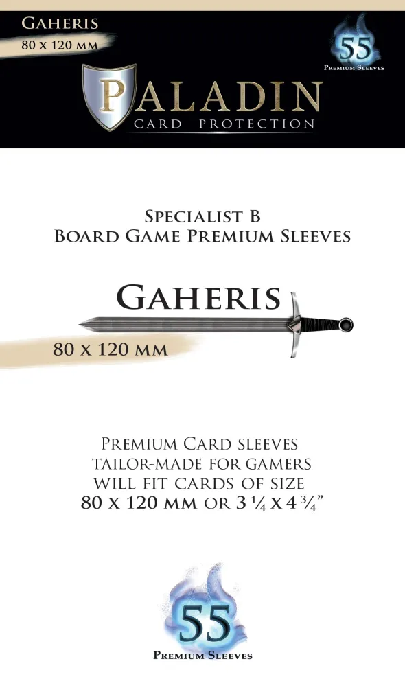 Pochettes Paladin - Gaheris Specialist B - 80 x 120 mm - 55p