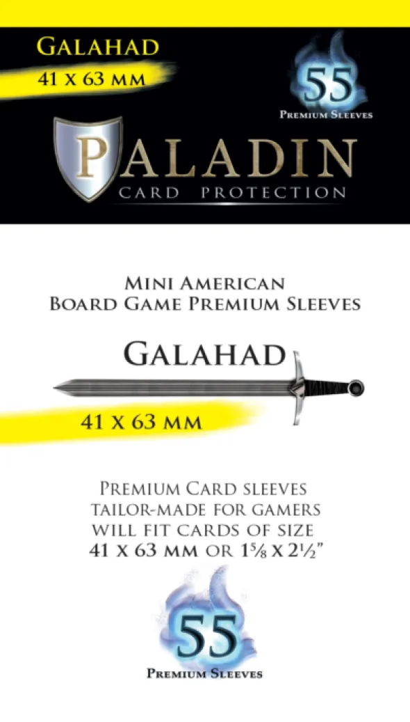 Pochettes Paladin - Galahad Mini American - 41 x 63 mm - 55p