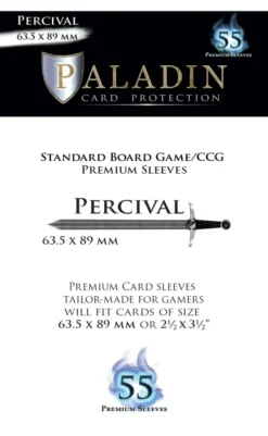 Pochettes Paladin - Percival Board game/ CCG - 63.5 x 89 mm - 55p