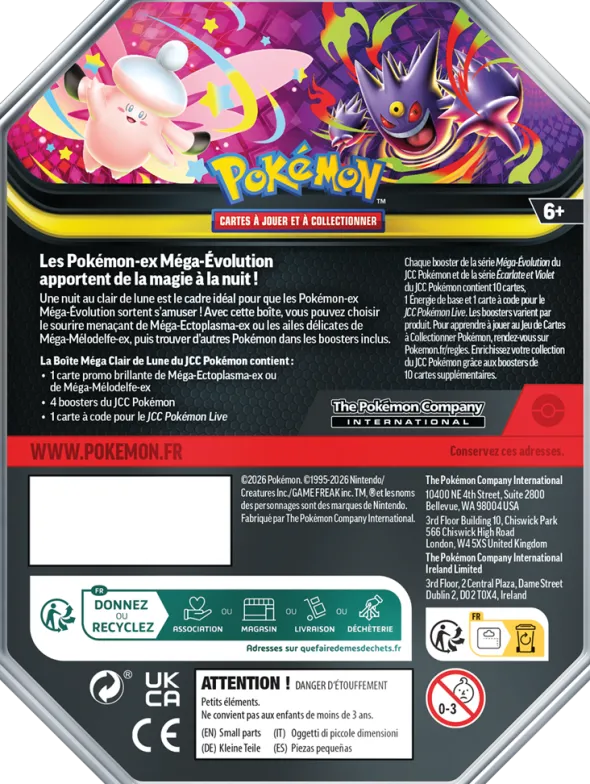 Pokémon : Boîte Méga Clair de Lune - Méga-Mélodelfe-ex