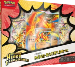 Pokémon : Coffrets Méga-Évolution Héros Transcendants – Méga‑Roitiflam‑ex