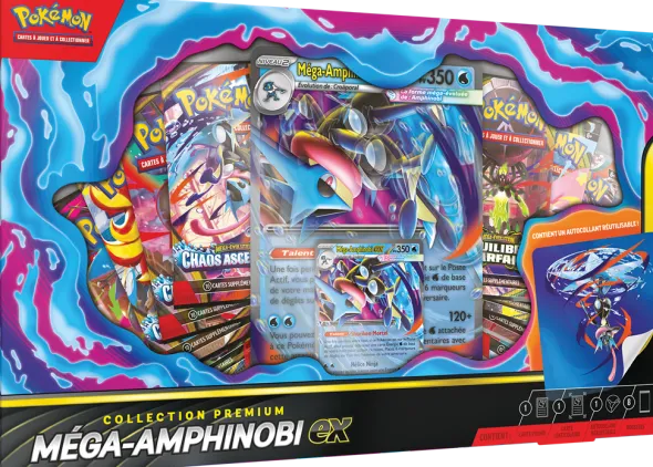 Pokémon : Collection Premium Méga‑Amphinobi‑ex