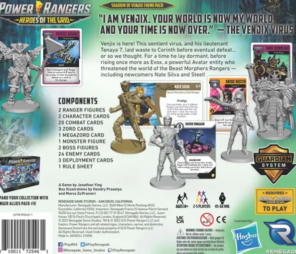 Power Rangers: Heroes of the Grid – Shadow of Venjix Theme Pack