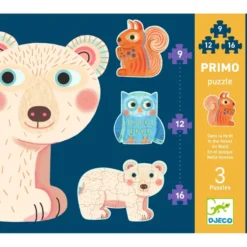 Primo Puzzle - Dans La Forêt - 9, 12, et 16 Pièces