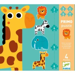 Primo Puzzle - Dans la Jungle - 3, 4, 5 et 6 Pièces