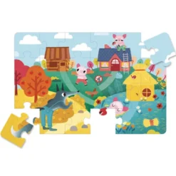 P'tits Jeux De Puzzles Classiques - Bienvenue chez les 3 Petits Cochons