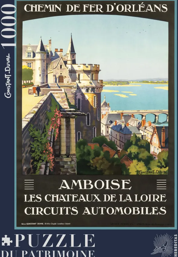 Puzzle - Amboise et la Loire par Constant-Duval - 1000 pièces
