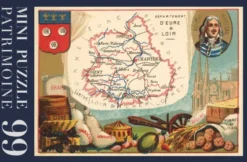 Puzzle - Carte Eure et Loir - 99 pièces