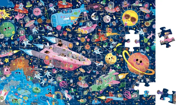 Puzzle Cherche et Trouve - Dans l'Espace