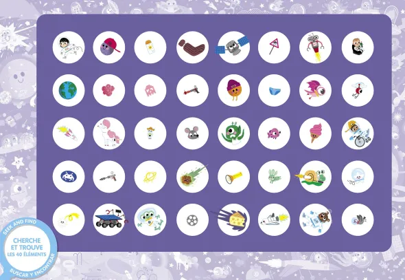 Puzzle Cherche et Trouve - Dans l'Espace