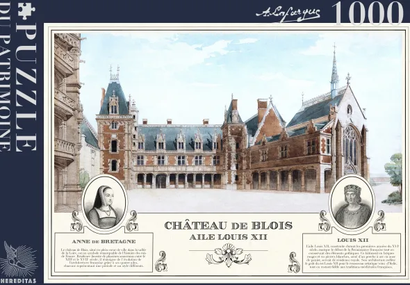 Puzzle - Château de Blois par Arsène Lafargue - 1000 pièces