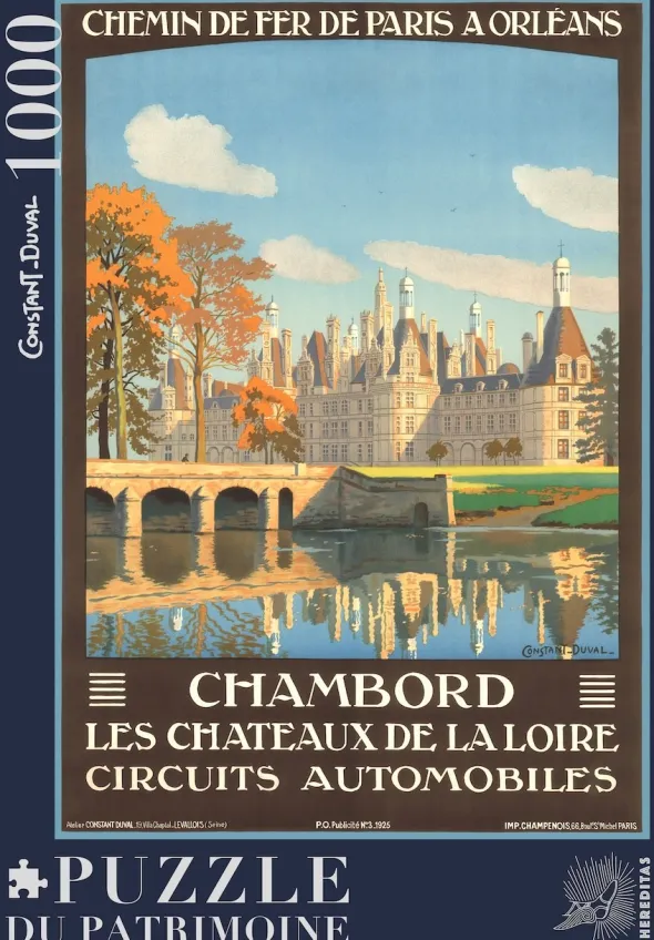 Puzzle - Château de Chambord par Constant-Duval - 1000 pièces