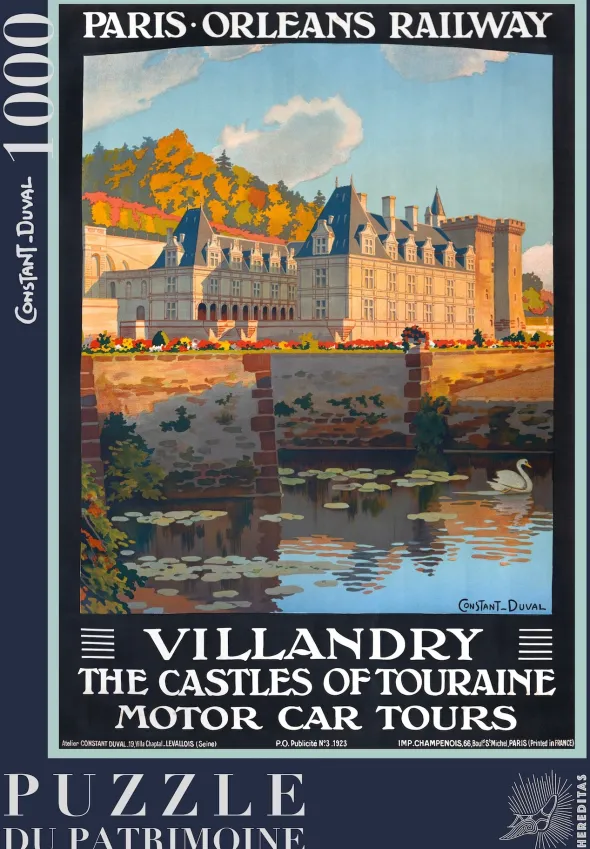 Puzzle - Château de Villandry par Constant-Duval - 1000 pièces