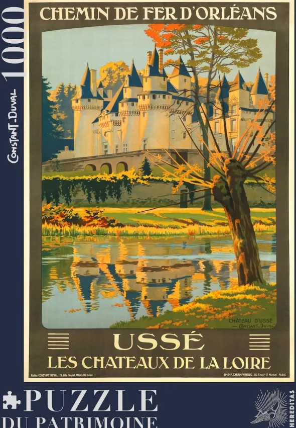 Puzzle - Château d'Ussé par Constant-Duval - 1000 pièces
