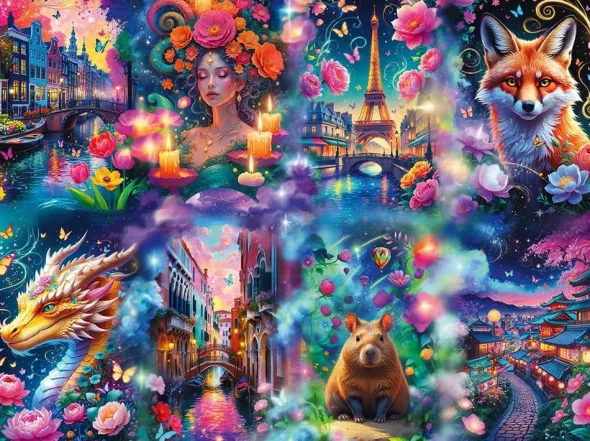 Puzzle - Colorful World - 8000 pieces