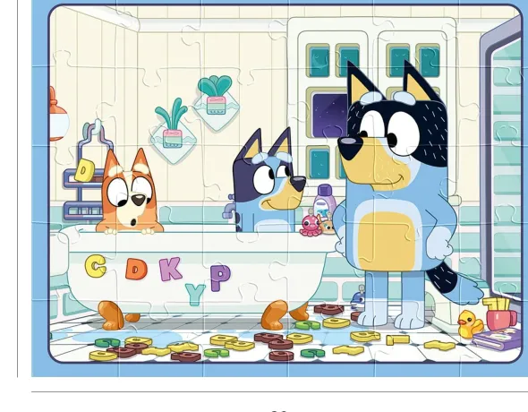 Puzzle - Dans le bain avec Bluey - 30 pièces