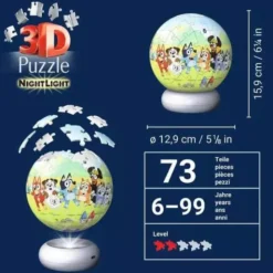 Puzzle 3D Bluey - 72 pièces
