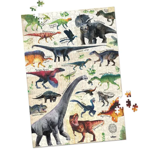 Puzzle Dinosaures 500 Pièces - Muséum National d'Histoire Naturelle