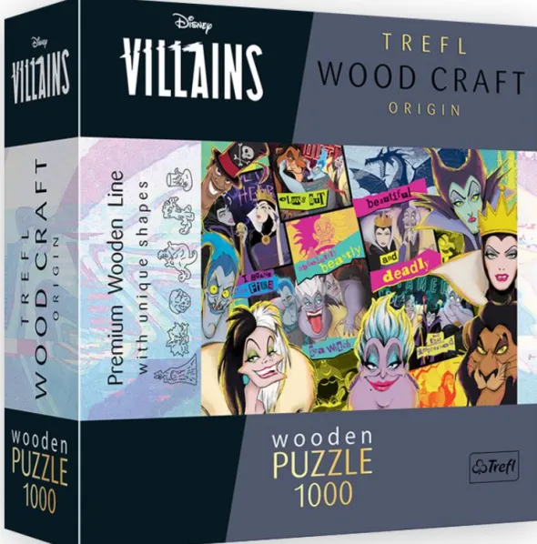 Puzzle en Bois - Disney Vilains - 1000 Pièces