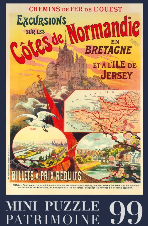 Puzzle - Excursions sur les Côtes de Normandie - 99 pièces