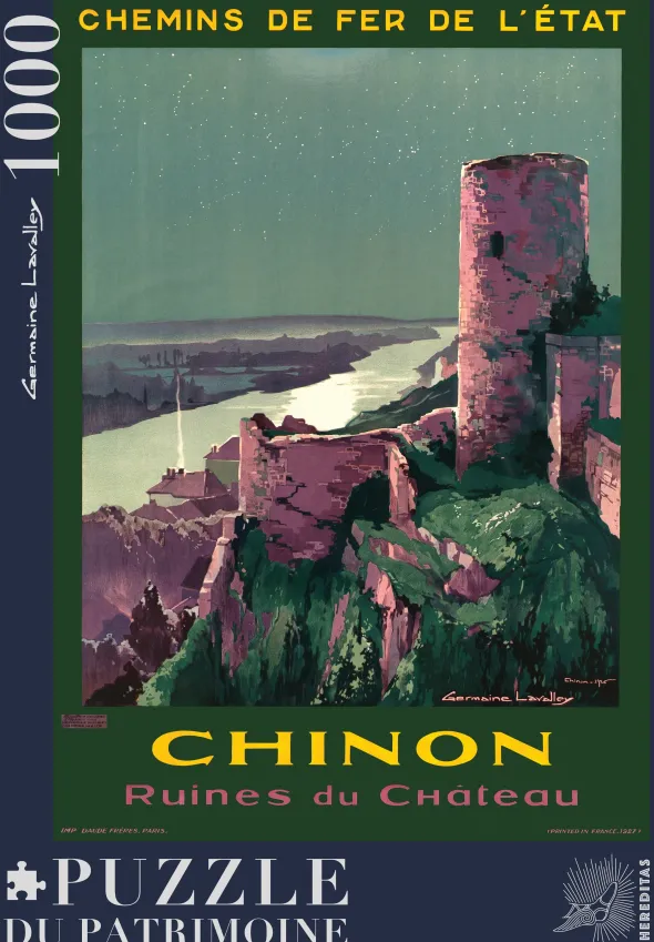 Puzzle - Forteresse royale de Chinon par Lavalley - 1000 pièces