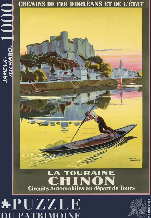Puzzle - Forteresse royale de Chinon par Richard - 1000 pièces