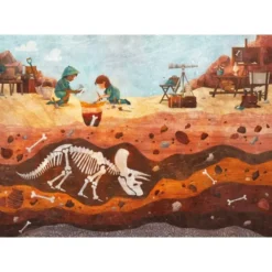 Puzzle - Fouille des Dinosaures - 50 pièces